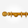 28mm Universal Wood Pole Kit with Ball Finial